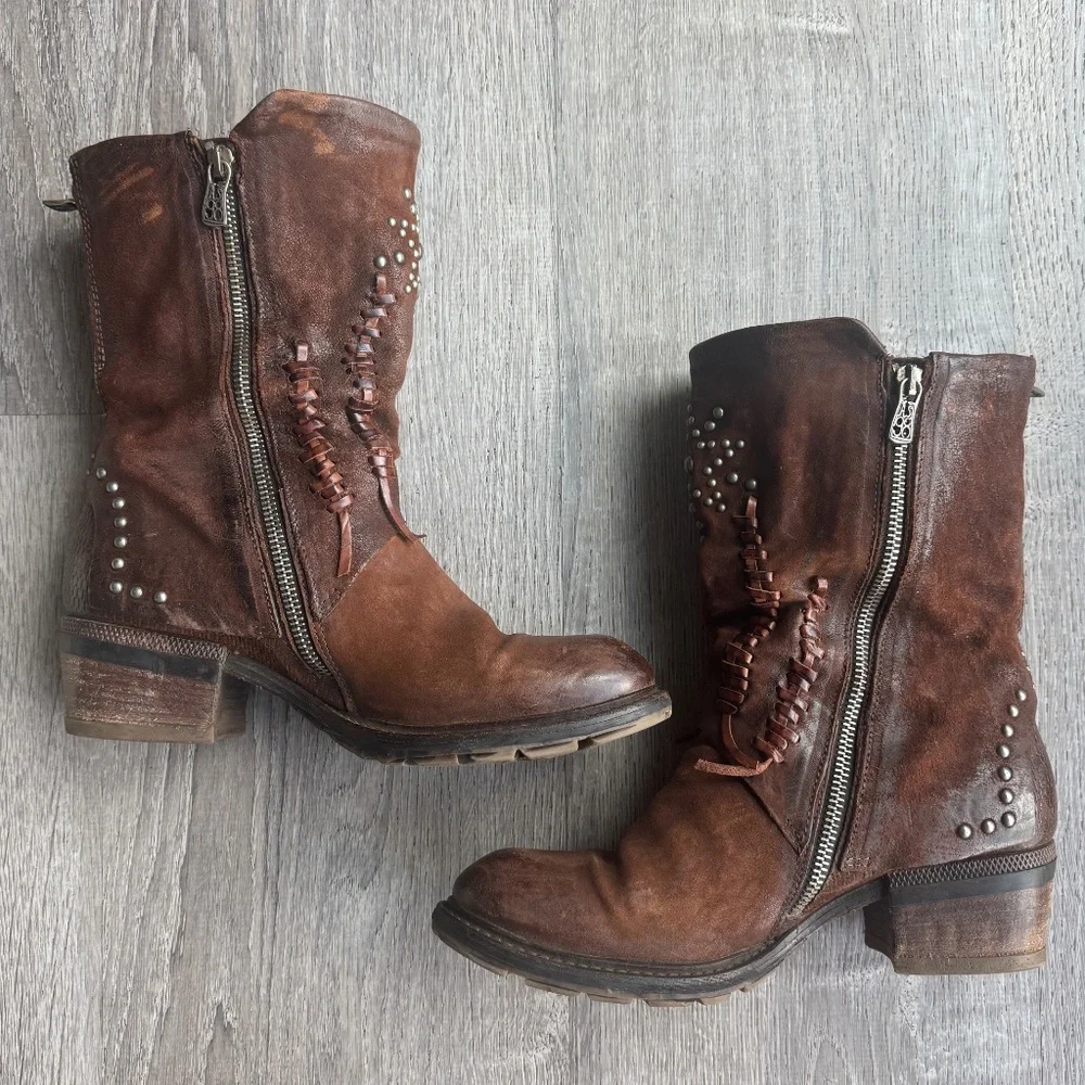 A.S. 98 Clein Studded Boots | Ladies Size 39 - Picture 2 of 11